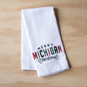 Merry State Christmas Tea Towel CHR0139TT View 2