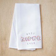 Best Grandmother Floral Tea Towel TXT0823TT View 2