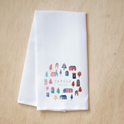 Charming Hometown Square Tea Towel STE0680TT View 2