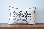 Bow Script Name Pillow TXT1046 View 3