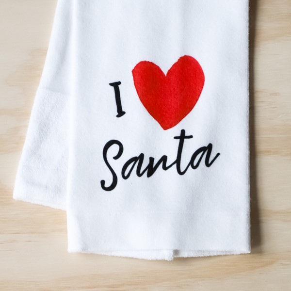 I Love Santa Tea Towel CHR0089TT