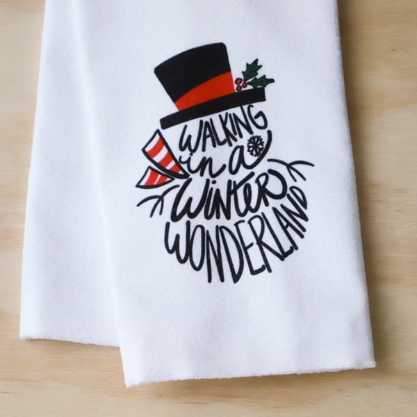 Walking in a Winter Wonderland Tea Towel CHR0093TT