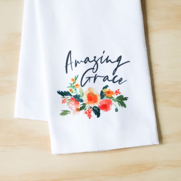 Amazing Grace Camille Floral Tea Towel TXT0378TT