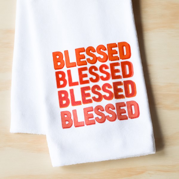 Blessed Gradient Tea Towel