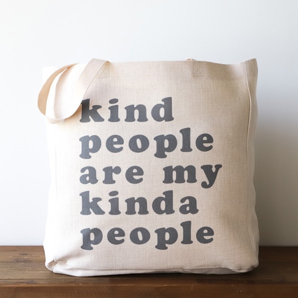 Kind People Gray Tote