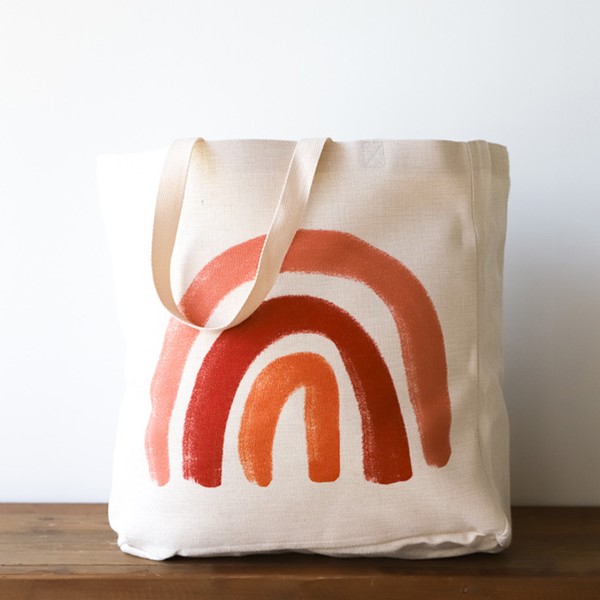 Terra Cotta Rainbow Tote