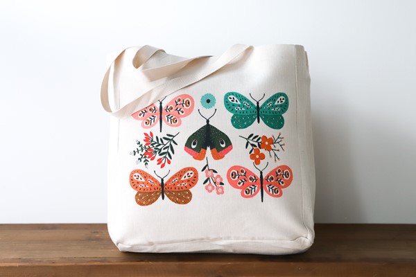 Botanical Butterflies Tote