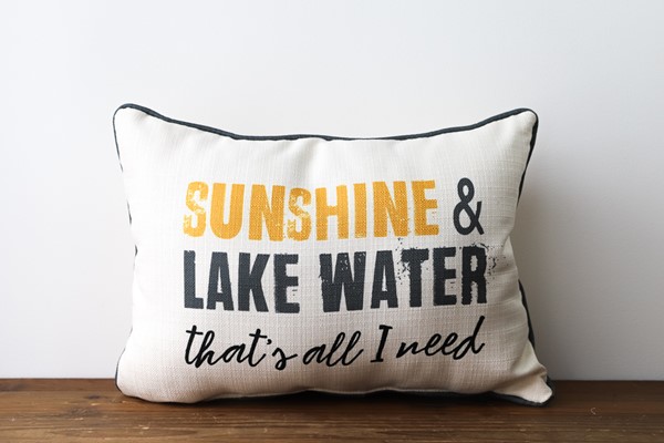 Sunshine & Lake Water Pillow