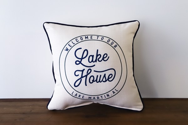 Welcome to Our Lake House Pillow TXT0637