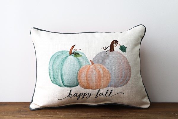 Pumpkin Trio Happy Fall Pillow FAL0025