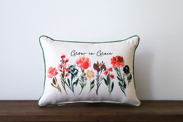 Grow in Grace Pillow