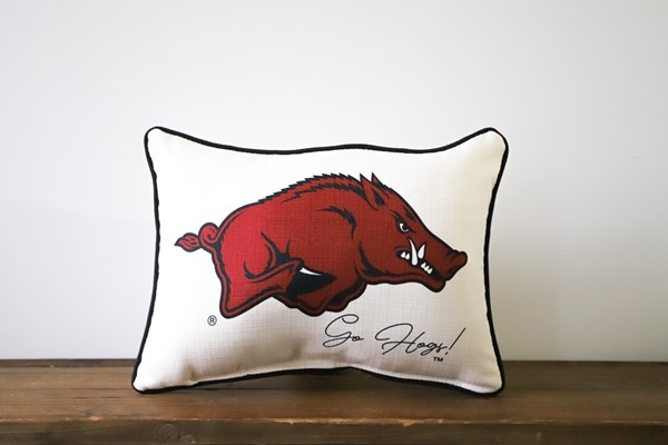 University of Arkansas Razorback Pillow ARK0001