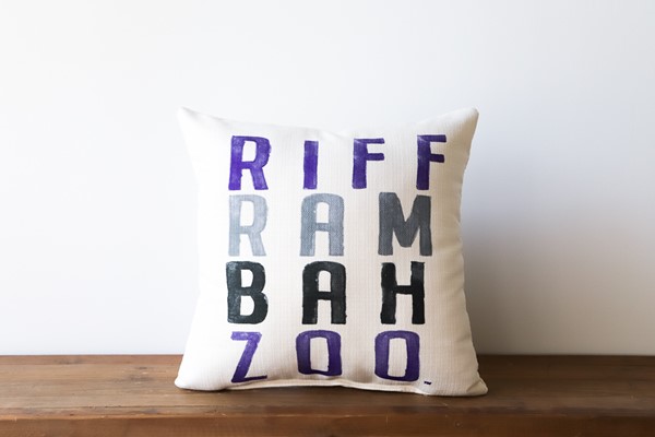 Riff Ram Bah Zoo Square Pillow TCU0006