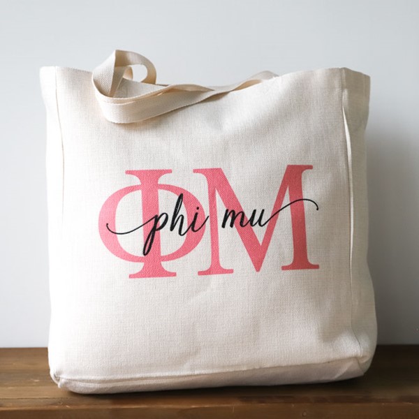 Sorority Large Letters Overlay Tote SOR0013BAG