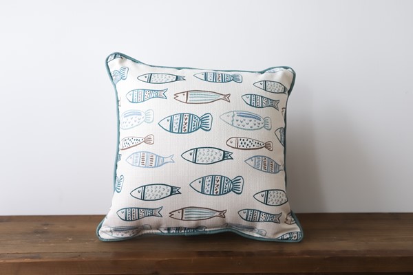 Pillows with fish clearance on them
