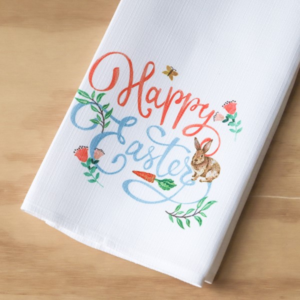 Happy Easter Bunny Tea Towel SEA0043TT
