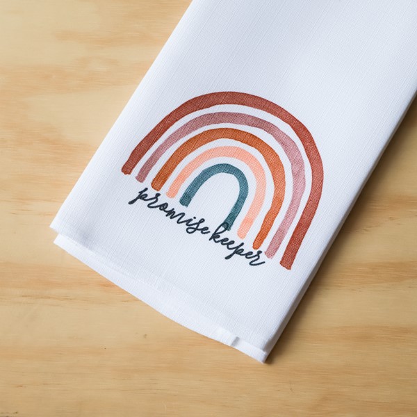 Promise Keeper Rainbow Tea Towel