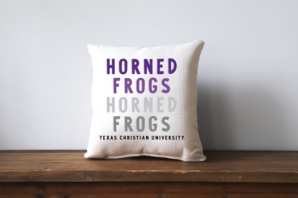 TCU Mascot Gradient Pillow TCU0011