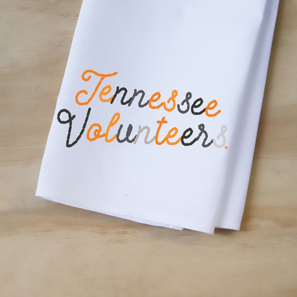 Stitched Script Collegiate Tennessee Tea Towel