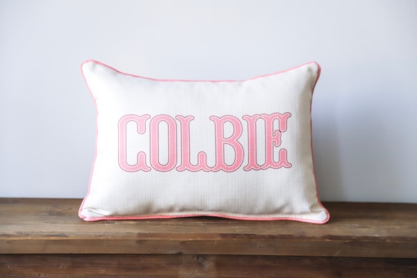 Traditional Girl Name Pillow