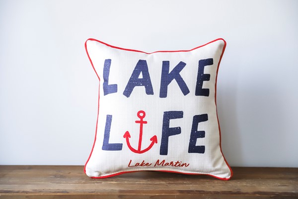 Lake Life Anchor Pillow