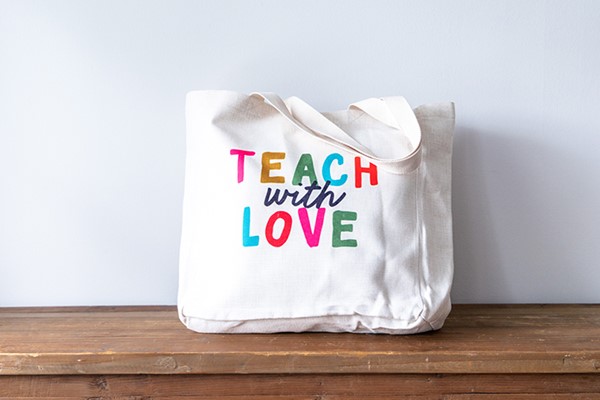 Teach with Love Tote