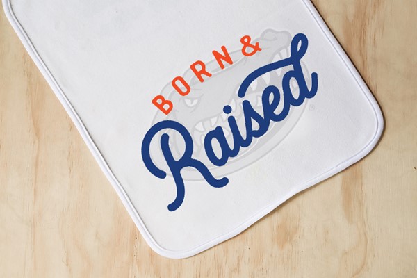 Florida Born & Raised Burp Cloth