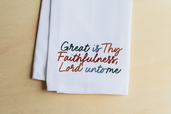 Great is Thy Faithfulness Multi Tea Towel
