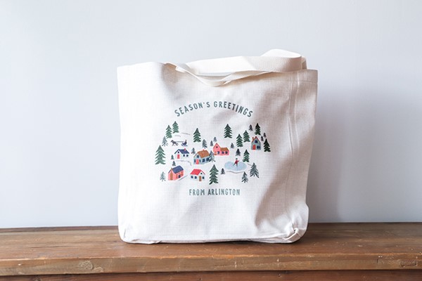 Seasons Greetings Hometown without Lift Tote