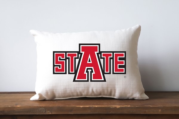 Arkansas State Block A-State Pillow