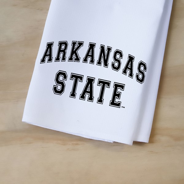 Arkansas State Athletic Font Tea Towel