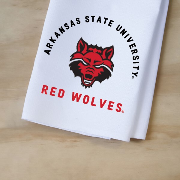 Arkansas State Collegiate Team Arched Tea Towel