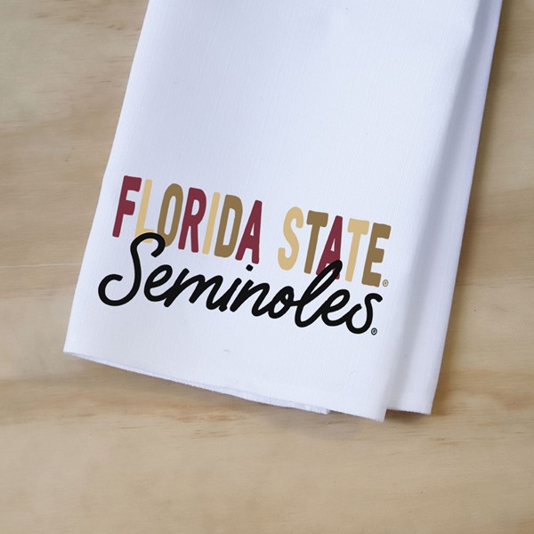 Florida State Collegiate Tones Tea Towel