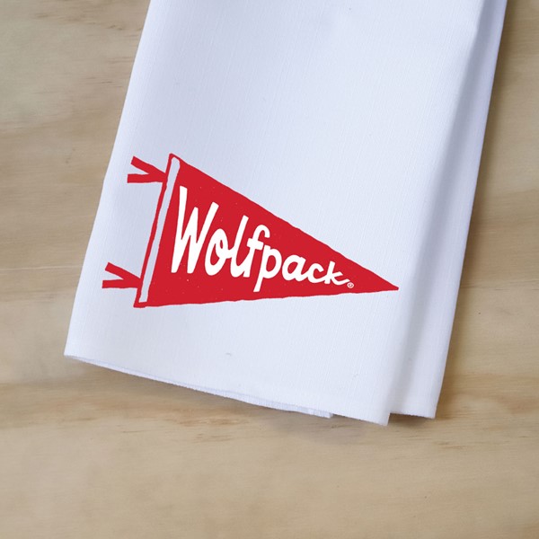 NC State Wolfpack Pennant Tea Towel