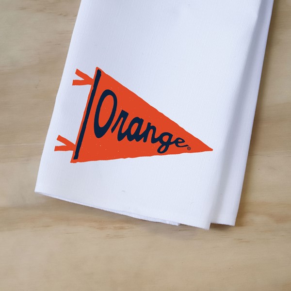 Syracuse Orange Pennant Tea Towel