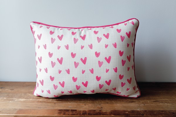 Valentine Heart Pattern Pillow