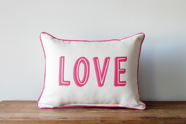 Love Block Pillow