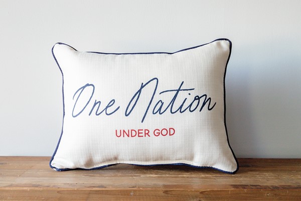 One Nation Pillow TXT0962