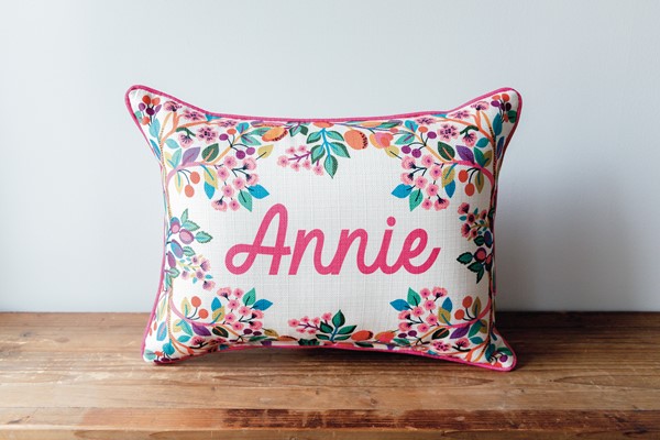 Fleur Girl Name Pillow