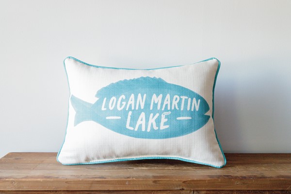 Fish Silhouette Pillow