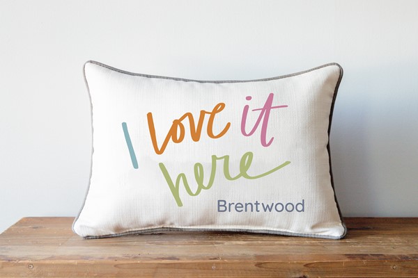 I Love it Here Multi Pillow
