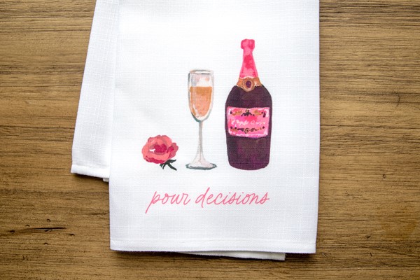 Pour Decisions Tea Towel