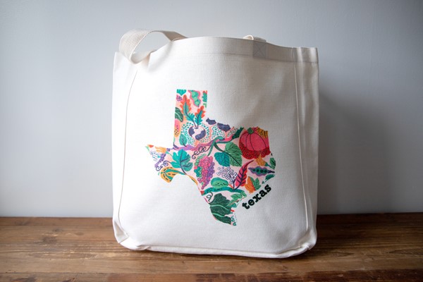Spring Veggie State Tote