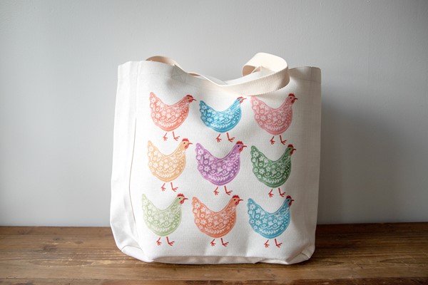 Spring Chickens Tote