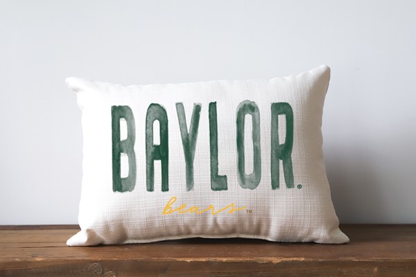 Baylor Collegiate Poster Pillow