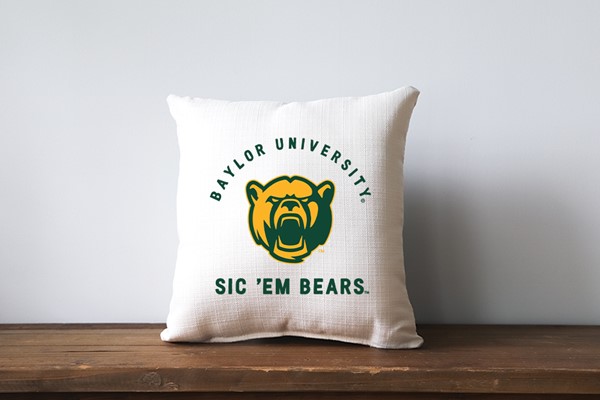 Baylor Collegiate Team Arched Pillow