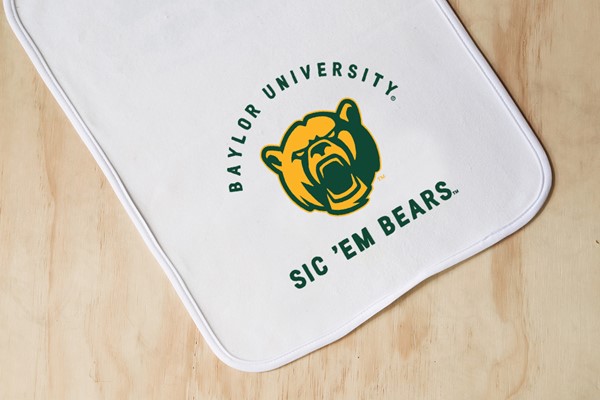 Baylor Collegiate Team Arched Burp Cloth