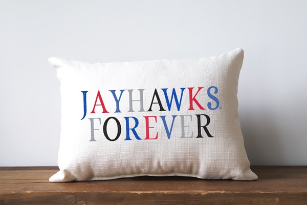 Kansas Jayhawks Mascot Forever Pillow KU0011