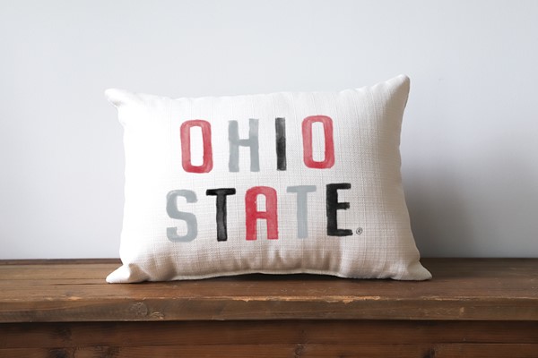 Ohio State Poster Tones Pillow OHST0024