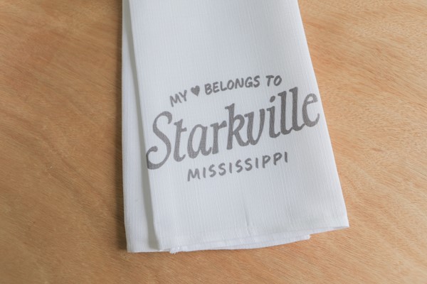 Heart Belongs to Hometown Tea Towel